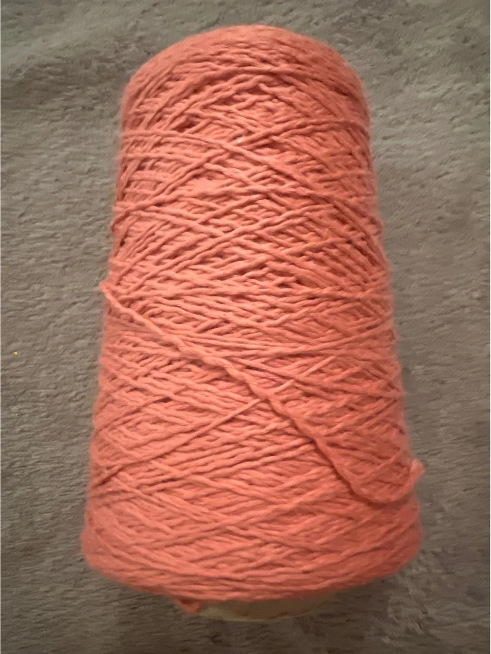 Yarn Country Softball 100% Cotton Yarn Cone in Coral